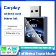 Wireless Carplay Adapter Smart Carplay Android Auto Mirror Link 3 In1 USB Dongle Wired Carplay to Wi