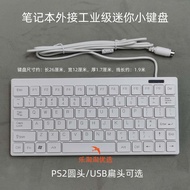 คีย์บอร์ดพื้นฐานอเนกประสงค์พอร์ต USB หัวกลม PS2บางสำหรับใช้ภายนอกแบบพกพาขนาดเล็กสำนักงานและบ้านคอมพิ