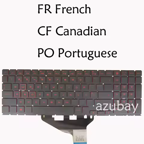 Red Backlit Keyboard For HP OMEN 15-dc0000 15-dc2000 15t-dc000 NSK-XP1BQ, 9Z.NF3BQ.106, 9Z.NF3BQ.12M