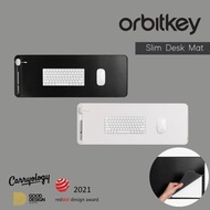 orbitkey - Slim 純素皮革辦公桌墊 - 黑色