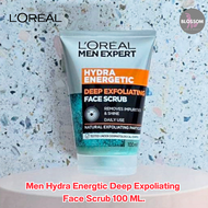 Men Expert Hydra Energetic Anti Fatigue Face Scrub 150ml or Deep Exfoliating Face scrub 100ml สครับ