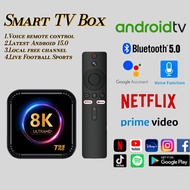 Smart TV T95PRO 8K+Live Channel Latest Version 15.0 Voice Remote Control Bluetooth 5.0