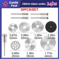 30Pcs/Set Mata Potong Gergaji Kayu Gerinda Mini Pisau Grinder Kecil Ukir Mini Circular Saw Blade Ge