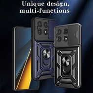 Casing for Xiaomi Poco X6 Pro 5G PocoX6Pro 2311DRK48G 2311DRK48I Phone Case Slide Camera Car Magneti