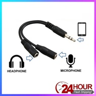 3.5mm Audio Cable Splitter 1 Male To 2 Female Jack Audio Cable Headphone AUX Stereo Audio Cable Audi