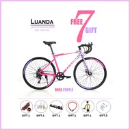 ◲ ✧ ❦ LUANDA 700cc Road Bike Fixie Bike Aluminum Alloy Road Bike Leisure Bikes