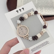 Coffee Bean Bracelet Watch diy Student Round Dial Pointer Type