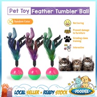 POODEE PETS Malaysia Colourful Pet Tumbler Ball Pet Tumbler Ball Mouse Feather Pet Cat Play Ball Toy