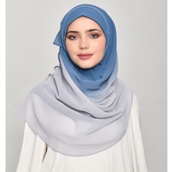 BOKITTA BlueGray - Plain Georgette -  DEGRADE COLLECTION