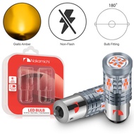 Nakamichi 2PCS 24LED Car Signal Light 1156/PY21W/P21W T20-7440/WY21W Turn Signal Bulb Replacement