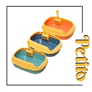 Half Cover Style Cat Litter Box Tray With Scoop / Bekas Pasir Kucing / Cat Litter Box