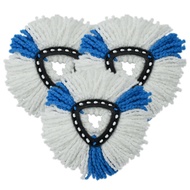 เส้นไหมคอตตอนสำหรับเปลี่ยนหัวเช็ดพื้นแบบหมุนสามเหลี่ยมสำหรับใช้ในบ้าน อุปกรณ์ทำความสะอาดสำหรับเครื่อ