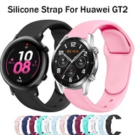 Soft Silicone Watch Strap For Huawei GT2 42mm 46mm Smart Watch Band Sport Bracelet Watches Accessories