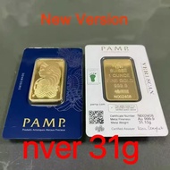 high-quality 1OZ PAMP Suisse Gold - Highest Quality Non-Magnetic Different Serial Number 1:1 Artwork