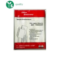 SHEET PROTECTORS A4 11 HOLE POCKET
