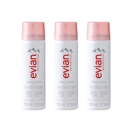 Evian Facial Spray 1.7 oz - Hydrating Mineral Water Mist for Face & Skin - Refreshes Makeup and Tone