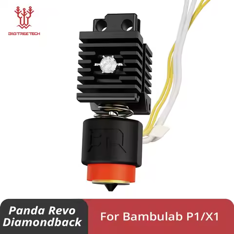 BIGTREETECH Panda Revo Diamondback Hotend for Bambu Lab P1 X1 0.4mm E3D Diamond Nozzle 60W Heater Po