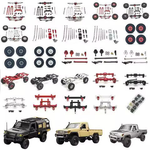 MN82 Original Upgrade Metal chassis pull rod shock absorber transmission shaft For MN82 LC79 82S 82P