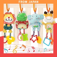 TUMAMA Baby Toys for 0/3/6/9/12 months Handbells Rattle Soft Plush Early Development Stroller Toys f