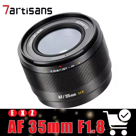 7Artisans APS-C AF 35mm F1.8 Large Aperture Prime Auto Focus Camera Lens Compatible with Sony A6600 