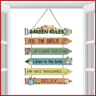 Garden Rule Sign Outdoor Plaques Yard Decor Garden Rules Wall Sign for Outdoor Porch Yard Shed Lawn 