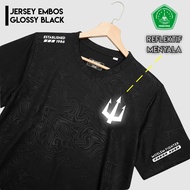 CAHAYA Pagar Nusa Premium Embossed Jersey Light Up Reflective exposed to light distro