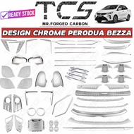 TCS PERODUA BEZZA 2016-2024 CAR CHROME INTERIOR EXTERIOR COVER ACCESSORIES GARNISH FULL SET