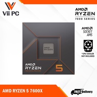 [LOCAL STOCK] AMD Ryzen 5 7600X Desktop Processors, 5.3GHz Max Boost Clock, 105W, CPU Socket AM5, 6-CORE, 12-THREAD