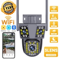 3 lens 3 Screens WIFI IP Outdoor Camera Motion Tracking PTZ Video CCTV Camera Three Lens Waterproof 