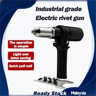 6PCS Electric Riveter Drill Rivet Machine Rivet Nut Riveting Electric Tool Riveting Drill Adapter Co