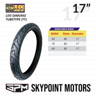 LEO SAMURAI TUBE-TYPE TIRE FOR MOTORCYCLE 60/80-17, 70/80-17, 80/80-17 (9312)