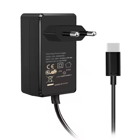 Geekworm Raspberry Pi 4 Power Adapter, Power Supply 5V 4A 20W Type C for Raspberry Pi 4 / KVM-A3 / N