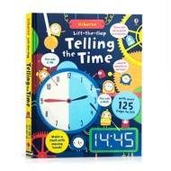 Usborne หนังสือ Lift-The-Flap Telling The Time Board Book Hardcover 3D Flap Book English Childrens Educational Books Reading Materials Learning Book for Kids Toddler หนังสือเด็ก หนังสือเด็กภาษาอังกฤษ หนังสือแบบหัดอ่านภาษาอังกฤษ