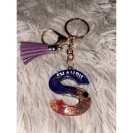 ALPHABET KEYCHAIN RESIN HANDMADE (ABJAD KEYCHAIN ​​RESIN BUATAN TANGAN)
