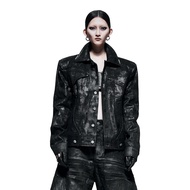 Jacket Denim Waxed Black RICH Black Waxed Denim Jacket - AK085B