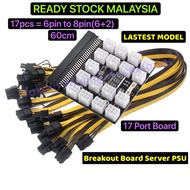 HP DPS-1200FB A 1200/750w Server Power Supply Breakout Board for HP PSU GPU Mining ZCASH ETH with Ca