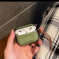 TWS wireless Bluetooth earphones Ai2 Ai 3 pro3 Bluetooth 5.0 sports earphones l green headphone case