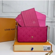 ♂✔☽✲Ready To Ship 100% Original Authentic Louis Vuitton LV Ladies New Shoulder Bag Pochette Felicie6