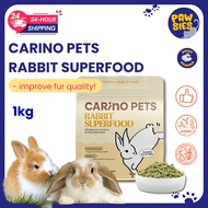 【𝟮𝟰𝗵𝗿 𝗦𝗵𝗶𝗽】 CARINO PETS RABBIT SUPERFOOD 1KG Rabbit Food Pellet 兔子饲料 Makanan Arnab Dedak