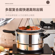 ST/🎀Explosion-Proof Pressure Cooker Gas Induction Cooker Universal Safety Gas Pressure Cooker Small Home Use and Commerc