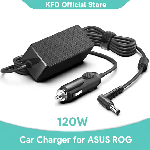 KFD Laptop Charger DC Adapter 12V-24V Car Charger for ASUS ROG GL551JW GL553VD GL553VW G550 19V 6.32
