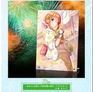 全新 未開封 一番賞 五等分的花嫁 五等分的新娘 新娘 一起去祭典好嗎系列 一番賞 D賞 中野四葉 亞加力膠 畫板 日本 原裝 日版 正版