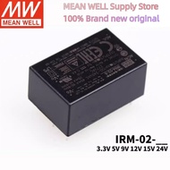 IRM-02 2W MEAN WELL AC-DC High Reliable PCB-Mount Green Industrial Power Module 3.3V 5V 9V 12V 15V 2