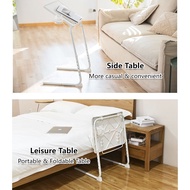 Height Adjustable HDPE Beside Table Folding Computer Desk Lifting Multi-Purpose Side Table Bed Table