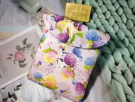 彩色噴墨系列-繡球花貓防撥水牛津布電子書保護套-mooink s6吋