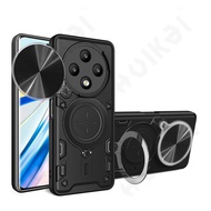 Trường hợp đối với Oppo RENO 12f 12 11 Pro 4G 5g Realme 13 Pro cộng với từ rotat máy ảnh trượt vòng