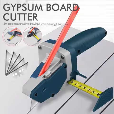 Drywall Circle Cutter Gypsum Board Cutting Tool with Measuring Tape Adjustable Circle Cutting Tool f