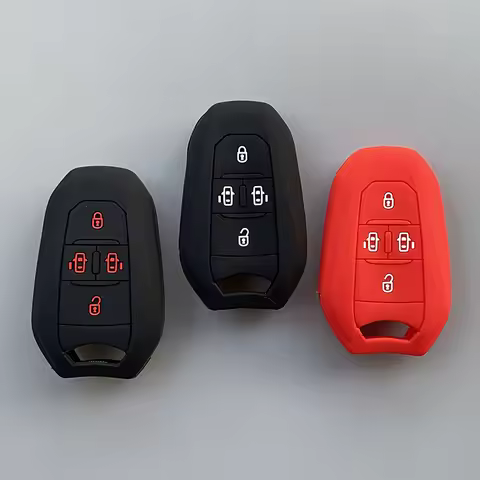 4button silicone car key cover case for Peugeot Traveller Expert for Citroen Jumpy Dispatch SpaceTou
