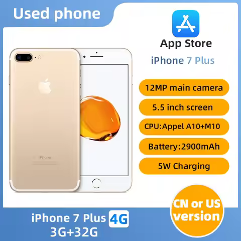 Apple iPhone 7 Plus 3GB RAM 32/128GB ROM iOS 4G LTE Original Mobile Cell Cellphone Fingerprint 12MP 