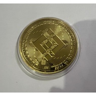 BNB Binance Crypto Cryptocurrency Digital Currency Gold Plated Round Coin